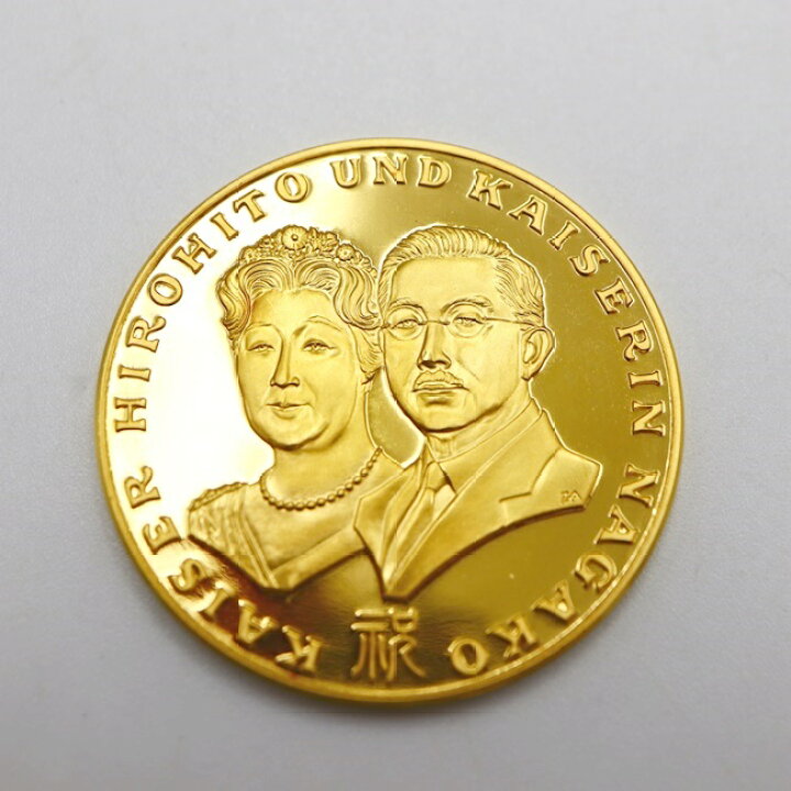 楽天市場】K24 金貨 純金 天皇皇后両陛下御外遊記念 記念メダル 24.6g 