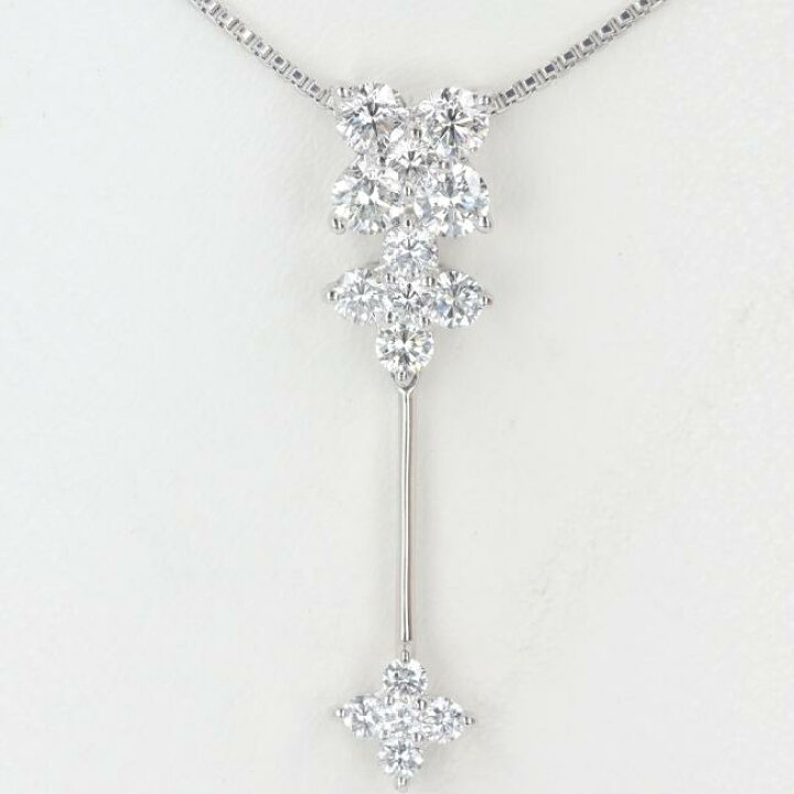 楽天市場】PT900/PT850 ダイヤモンドネックレス D0.60ct 約45cm/約3.9g 