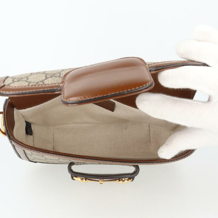 楽天市場】グッチ【GUCCI】658574 ロゴ ホースビット 1955 レザー GG  