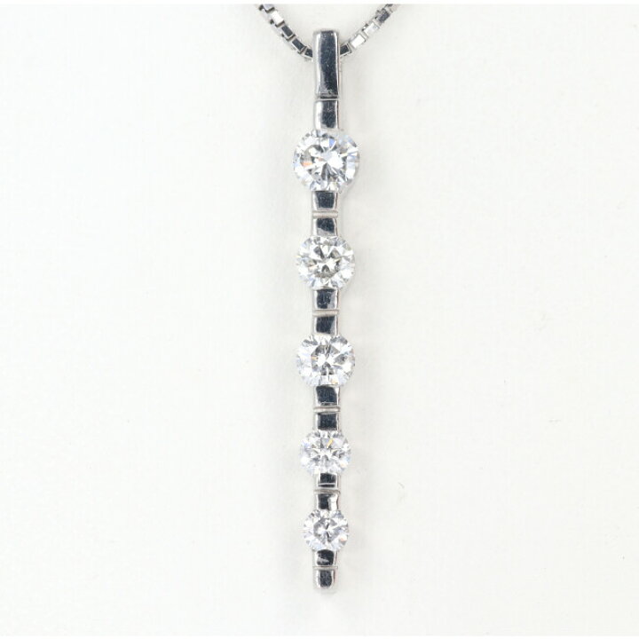 楽天市場】PT900/850 ダイヤモンドネックレス D1.00ct 約40cm/約7.8g 5 