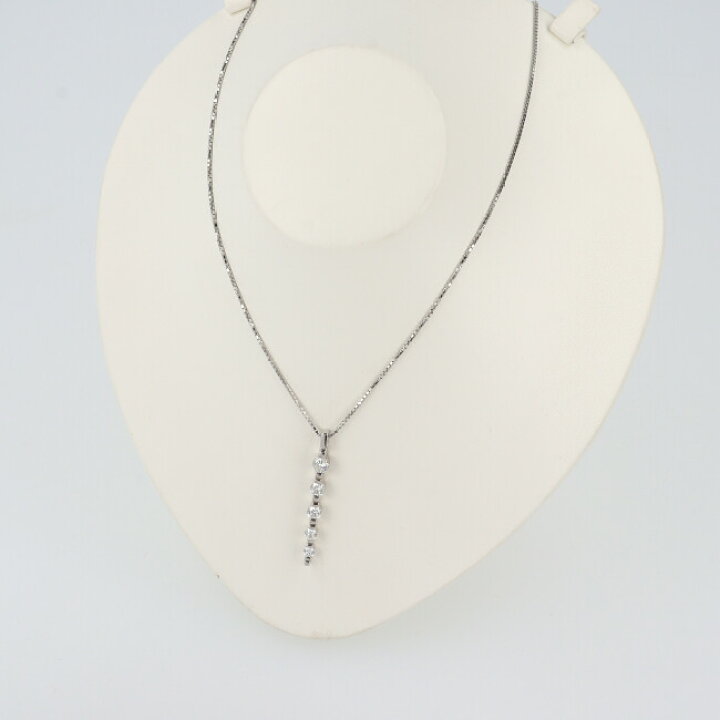 楽天市場】PT900/850 ダイヤモンドネックレス D1.00ct 約40cm/約7.8g 5 