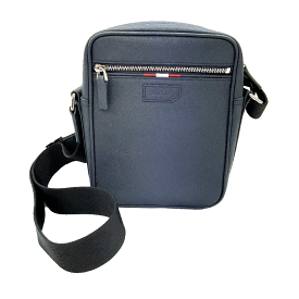 N 【BALLY】バリー　ショルダーバッグ　PABLO.O　ネイビー　レザー　斜め掛け　メンズバッグ　コンパクト　中古　USED品　質屋かんてい局那須塩原店★R2503795