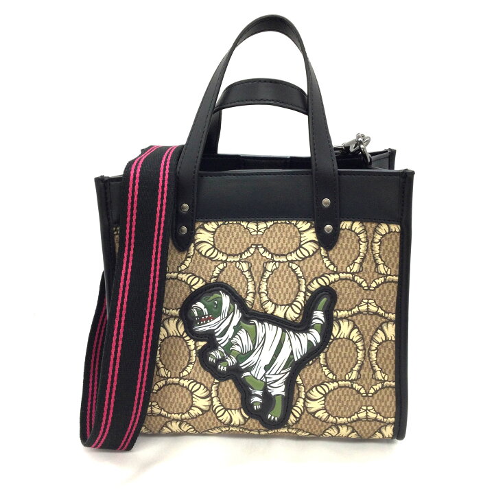 楽天市場】N【中古】【COACH】コーチ 恐竜モチーフ2WAYトートバッグ 