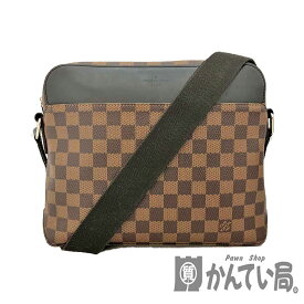 o 【LOUIS VUITTON】【ルイ・ヴィトン】ジェイクメッセンジャーPM　N41568　ダミエ　エベヌ　ブラック　ブラウン　黒　茶色　塩化ビニル　PVC　斜め掛け　ショルダーバッグ　男性　女性　メンズ　レディース　【中古】【質屋かんてい局小山店】22-2695o-ht