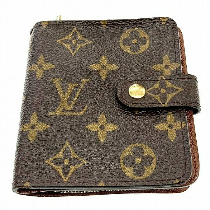楽天市場】O 【LOUIS VUITTON】コンパクトジップ M61667 二つ折り財布  