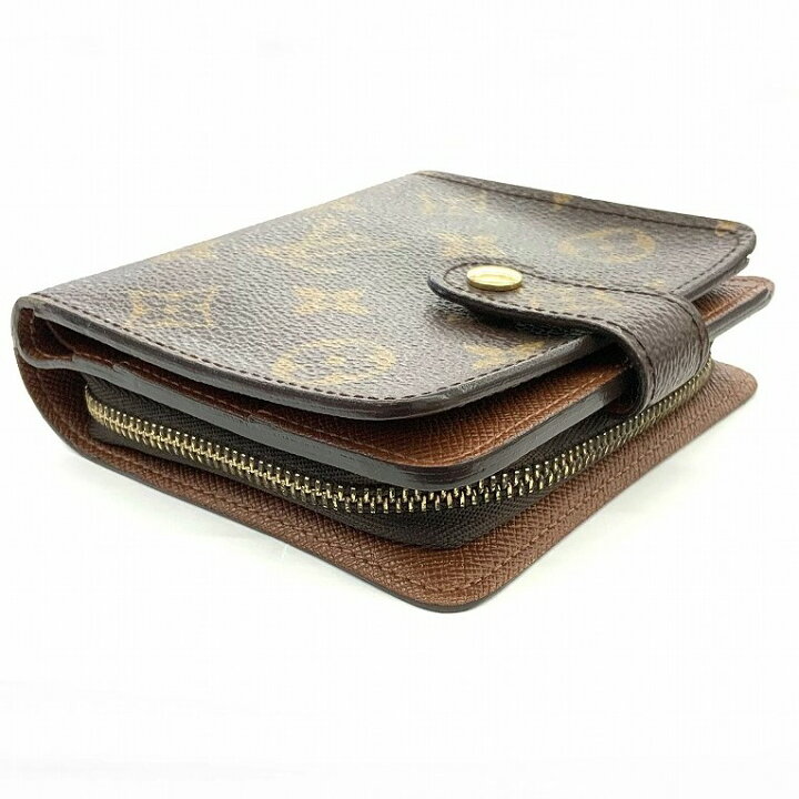 楽天市場】O 【LOUIS VUITTON】コンパクトジップ M61667 二つ折り財布  