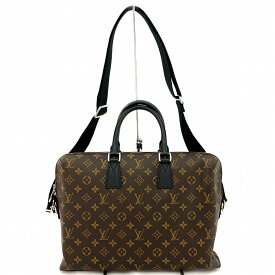 o 【LOUIS VUITTON】ポルトドキュマンジュール　M40868　モノグラムマカサー　ブラウン　ブラック　ショルダーバック　ビジネスバック　メンズ　男性　紳士用　茶色　【ルイヴィトン】【質屋かんてい局小山店】31004279318-61o-y