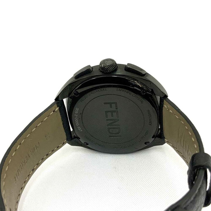 楽天市場】O【FENDI】21200G モンスターバグズクロノグラフ ブラック 