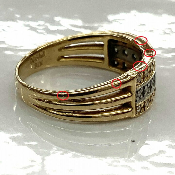 楽天市場】o【ダイヤリング】K18 Pt900 0.16ct ゴールド 18金 