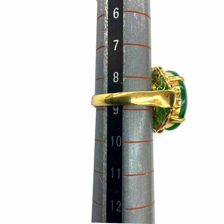 楽天市場】o 【K18P】色石リング ゴールド 18金 緑石 0.13ct 総重量約 