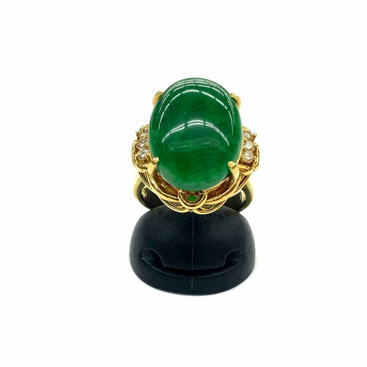 楽天市場】o 【K18P】色石リング ゴールド 18金 緑石 0.13ct 総重量約 