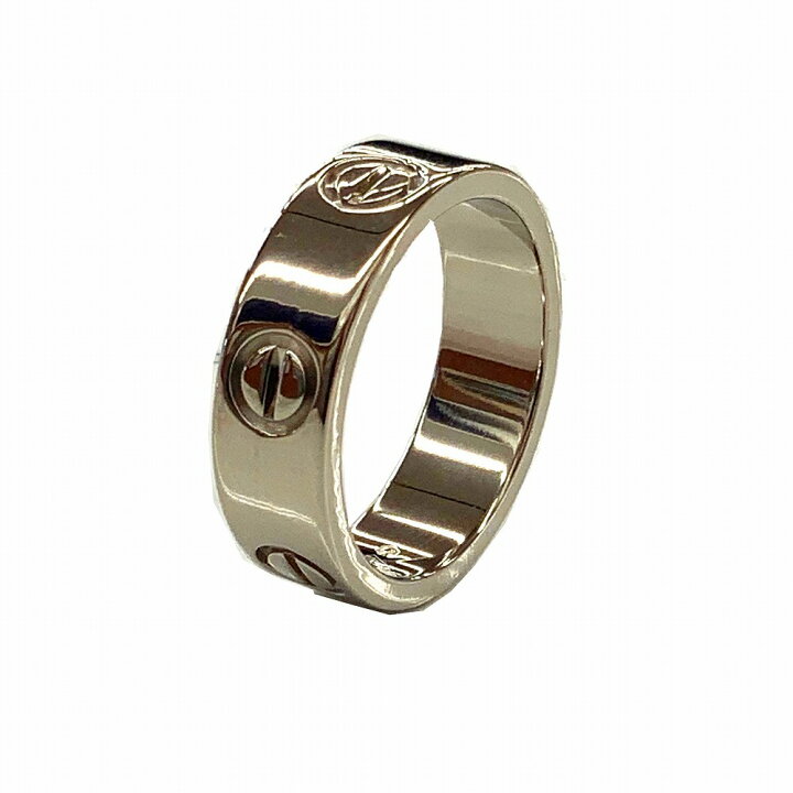 楽天市場】o 【カルティエ】Cartier ラブリング K18WG ホワイト  