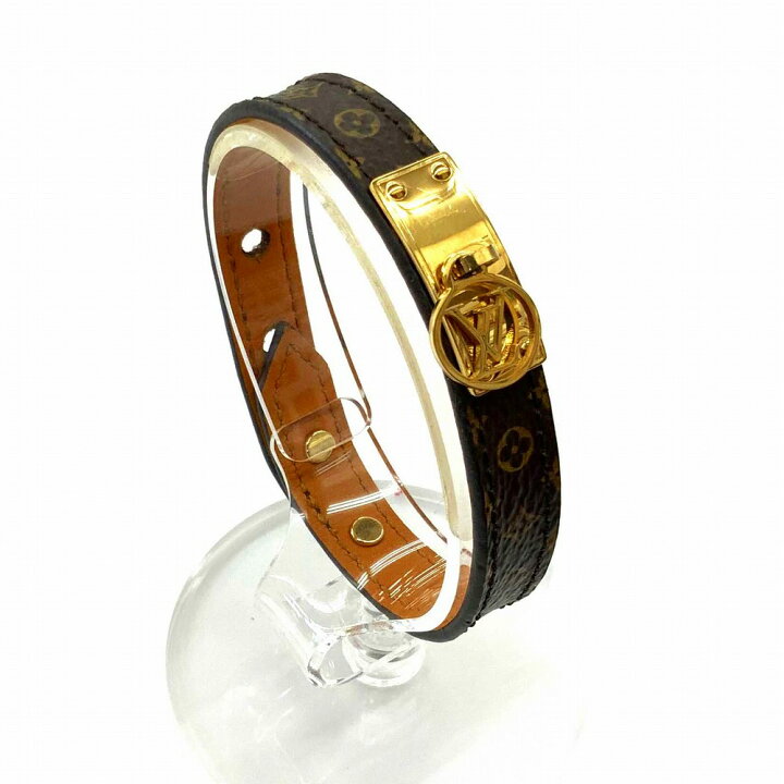 楽天市場】O【LOUIS VUITTON】ブレスロゴマニア M4150F ブラウン 