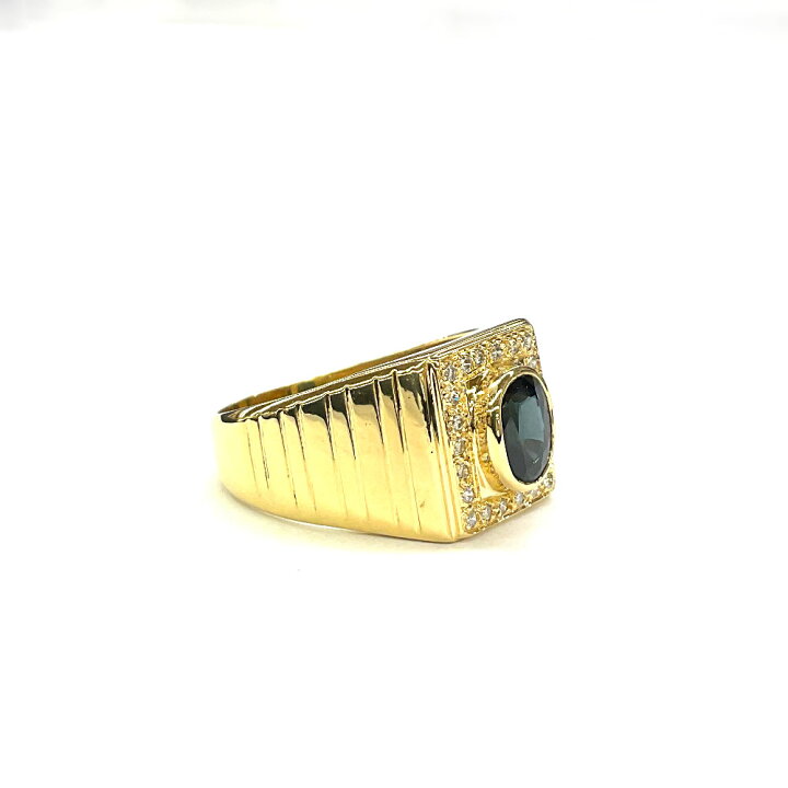 イエロー サファイア リング 2.70ct ダイヤ プラチナ ダイヤモンド  