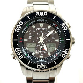 N【中古】【CITIZEN】シチズン　プロマスター　ヨットタイマー　ソーラー時計　C660-R011669　エコドライブ　ステンレス　腕回り約21cm　シルバーカラー×ブラックベゼル/文字盤　スポーツ　メンズ　ブランド時計　3か月保証　稼働品 かんてい局那須塩原店★3100019-16n