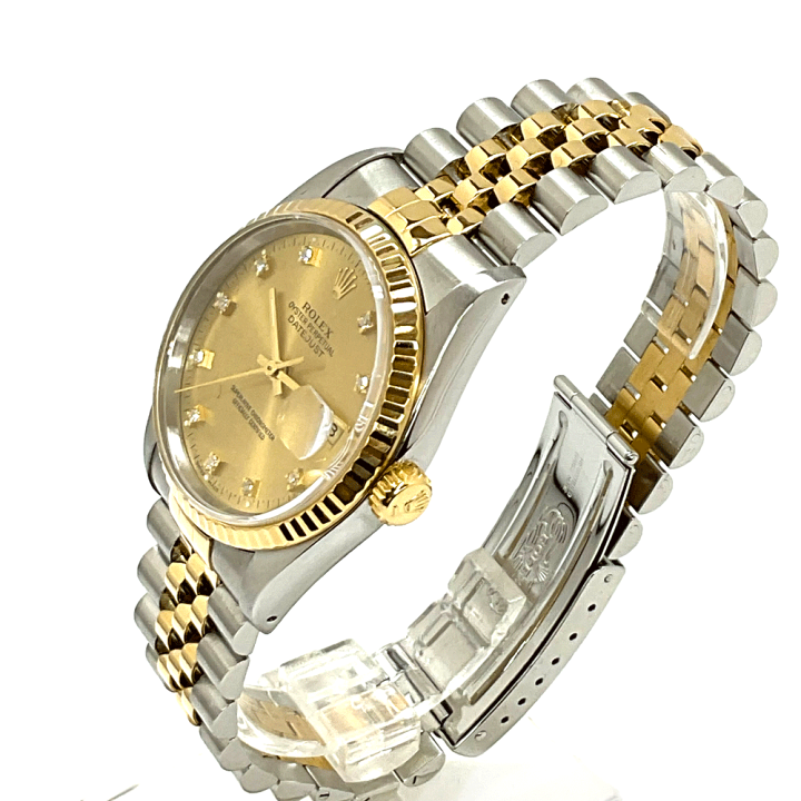楽天市場】N【中古】【ROLEX】ロレックス デイトジャスト 16233G 10P旧  