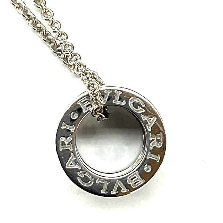 美品BVLGARI シルバー リング型ペンダント ネックレス　セーブザチルドレン BVLGARI ブルガリ セーブ ザ チルドレン ネックレス シルバー ユニ