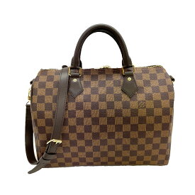N【中古】【LOUIS VUITTON】ルイ ヴィトン　スピーディ・バンドリエール30　N40590　RFID　ダミエ　エベヌ　ブラウン系　2WAYバッグ　ボストンバッグ　ハンドバッグ　ショルダーバッグ　レディースバッグ　ブランドバッグ　旅行カバン　質屋かんてい局那須塩原店★R2502870