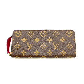 N【中古】【LOUIS VUITTON】ルイヴィトン　ポルトフォイユ・クレマンス　M60742　SF2168　モノグラム　フューシャ　レディース財布　長財布　ブランド財布　キレイな財布　質屋かんてい局那須塩原店★R2503047