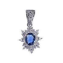 楽天市場】プラチナ ペンダントトップ 中古（種類（宝石）サファイア