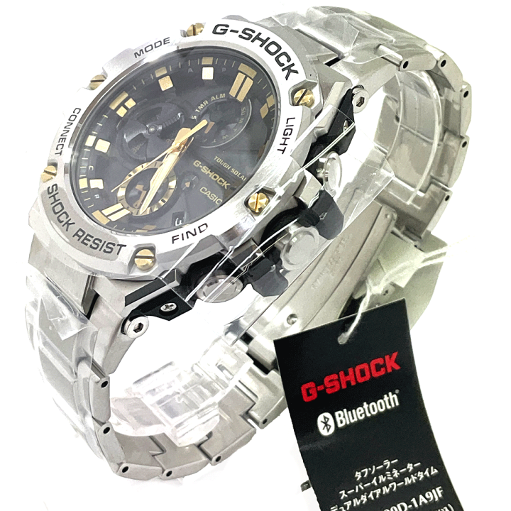 【稼働品】GST-B100 G-SHOCK タフソーラーBluetooth G-SHOCK》G-STEEL GST-B100-1AJF Bluetooth搭載 タフソーラーの