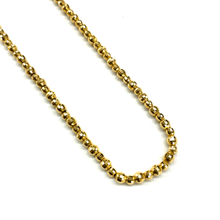 k18 ネックレス　ミラーボール 40cm 楽天市場】ネックレス 18金 ミラーボール k18 18k ゴールド