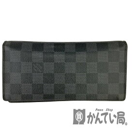 T【LOUIS VUITTON】ポルトフォイユ・プラザ　N62665　ダミエ　グラフィット　札入れ　小銭入れ　カード入れ　メンズ　　レディース　男女兼用　長財布　スリム　【ルイ ヴィトン】【中古】【大特価価格】【かんてい局宇都宮戸祭店】31018979310-15ts