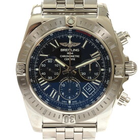 N【中古】【BREITLING】【ブライトリング】クロノマットJSP　自動巻き　AB01153A　日本限定500本　274/500　ステンレス　腕回り最大約20cm　シルバーカラー×ブラック文字盤　2023.3月OH×仕上げ済み　300M防水　メンズ　3か月保証　 送料込　那須塩原店 3100012-15n