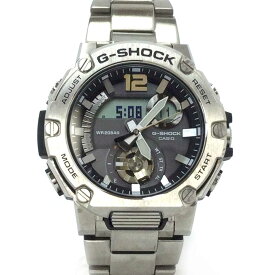 N【中古】【CASIO】カシオ　G-SHOCK 　ソーラー時計　GST-B-300　ステンレス　シルバーカラー×グレー文字盤　箱/取説付属　ブランド時計　スマートリンク　稼働品　日本製　腕時計　質屋かんてい局那須塩原店★3100018-230n