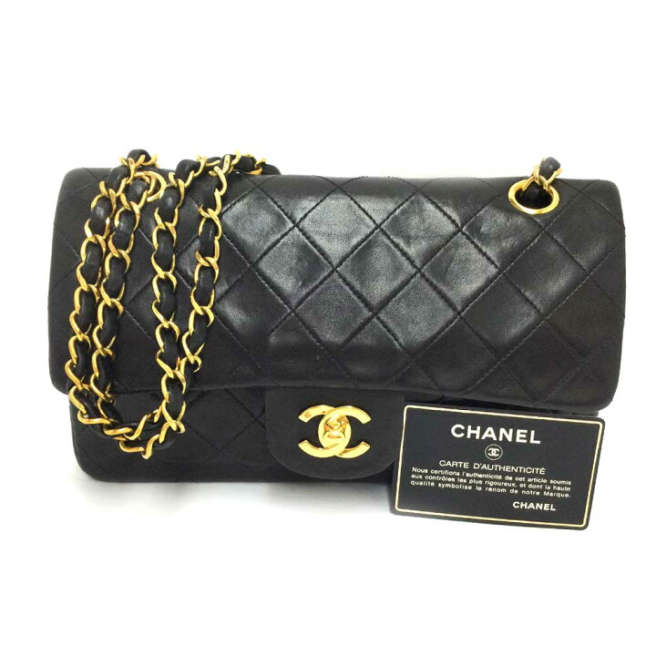 楽天市場】N 【中古】【CHANEL】シャネル Wフラップチェーンショルダー 