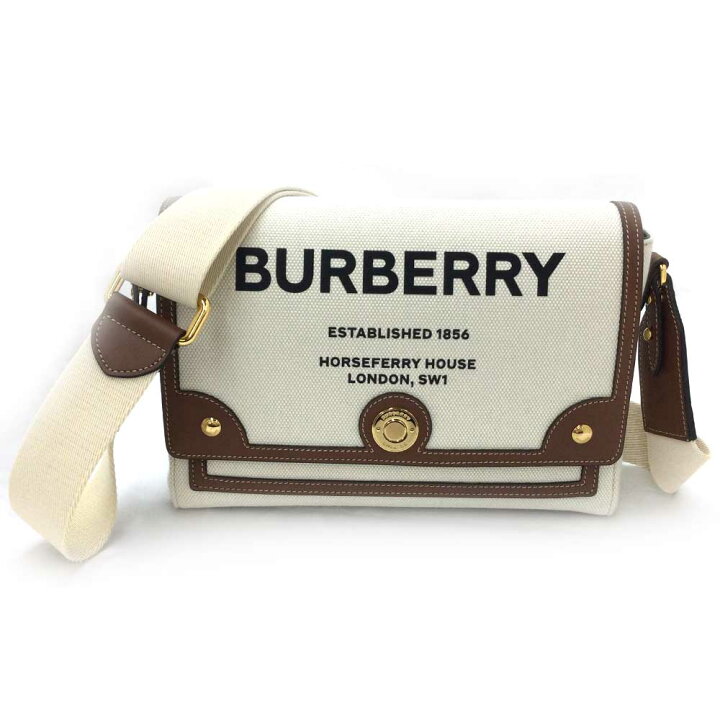 BURBERRY ショルダーバッグ ブラウン/ホワイト