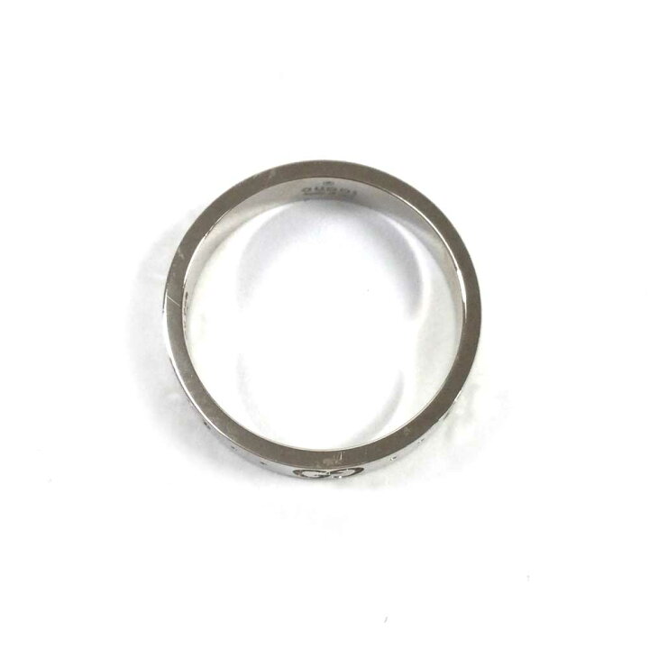 楽天市場】N【中古】【GUCCI】グッチ アイコンリング 750 K18WG 約11号 