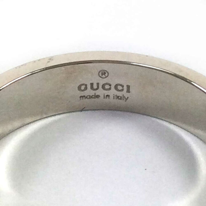 楽天市場】N【中古】【GUCCI】グッチ アイコンリング 750 K18WG 約11号 