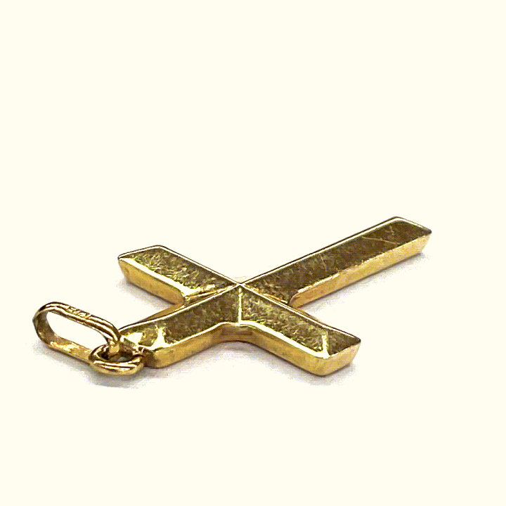 18kクロストップ イエローゴールド 最終値下げ価格 18金 ネックレス ペンダント クロス 十字架 K18 18K メンズ