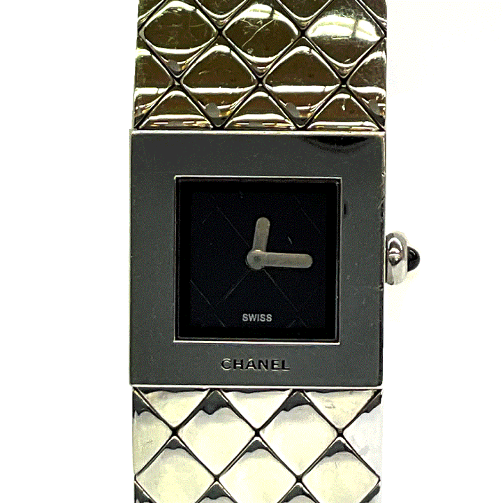 楽天市場】N【中古】【CHANEL】シャネル マトラッセ クオーツ時計 