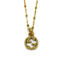 グッチ　インターロッキングネックレス　GUCCI ゴールド 2023 現行 GUCCI グッチ K18 YG インターロッキングG ネックレス