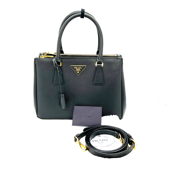 楽天市場】N【中古】【PRADA】プラダ ガレリアサフィアーノレザー三