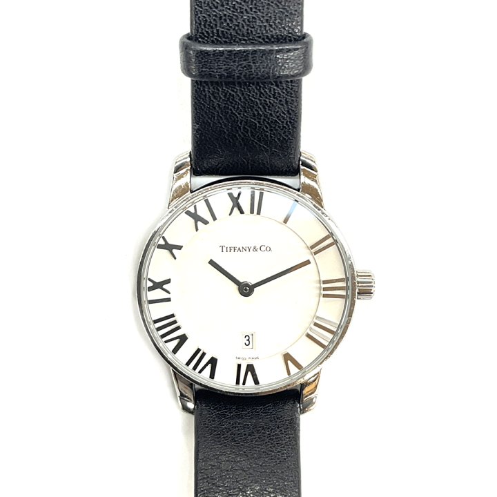 ティファニー アトラス ラウンド クオーツ 黒 レディース 時計 ブランド 稼働 ティファニー アトラス ラウンド クオーツ 黒 レディース 時計