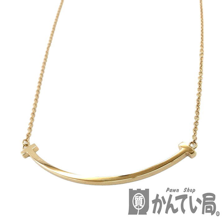 楽天市場】T【TIFFANY.Co】 Tスマイルペンダント AU750刻印 PG ピンク  
