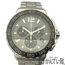 T【TAG-HEUER】フォーミュラー1　CAU1115.BA0858　ステンレス　セラミック　クォーツ　電池　メンズ　男性　グレー文字盤　クロノグラフ　タキメーター　200m防水　現状販売 ギャラなし　中古【タグホイヤー】【質屋かんてい局宇都宮戸祭店】31000089317-6t-h