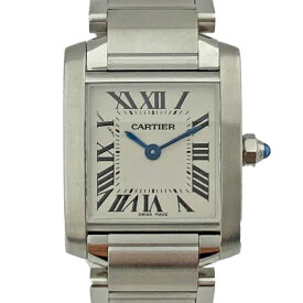 K　CARTIER　タンクフランセーズSM　W51008Q3　腕回り約15cm　ケース20mm　クォーツ　電池　本体のみ　文字盤　送料無料　お買い得　腕時計　人気　定番　カルティエ　中古　質屋かんてい局　鹿沼店　31002139310-9k