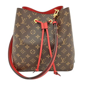 K　LOUIS VUITTON　ネオ・ノエ　肩掛け　M44021　NZ3169　送料込　布袋　モノグラム×コクリコ　赤　レッド　ブラウン　レディース　女性　お買い得　特別価格　普段使い　ルイヴィトン　中古　質屋かんてい局　鹿沼店　31004279310-371k