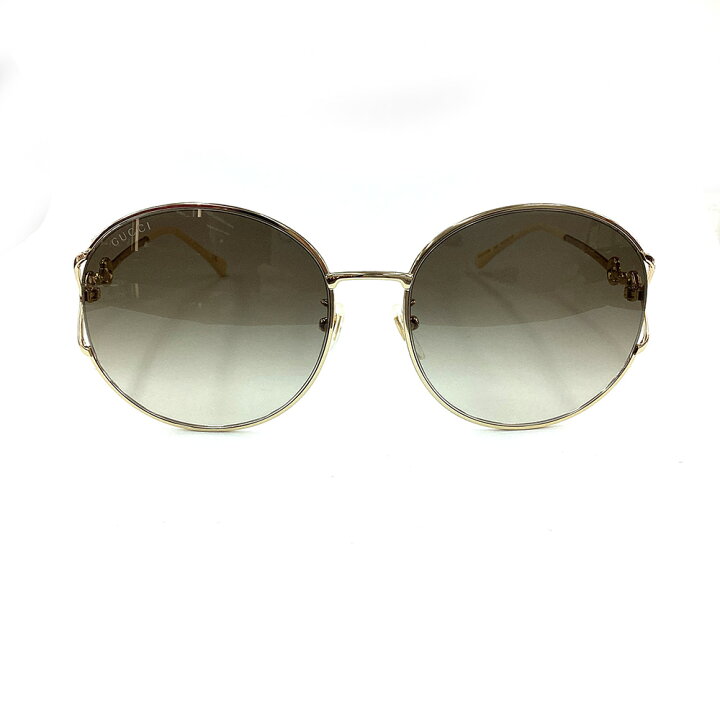 楽天市場】K GUCCI GG1017SK サングラス ゴールドメッキ ホワイト 送料 