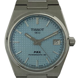 K　TISSOT　PRX　T1372207A　自動巻き　文字盤　アイスブルー　送料無料　特別価格　　腕回り17.5cm　ケース34mm　腕時計　ボーイズ　メンズ　男性　ティソ　中古　質屋かんてい局　鹿沼店　31000969316-16k