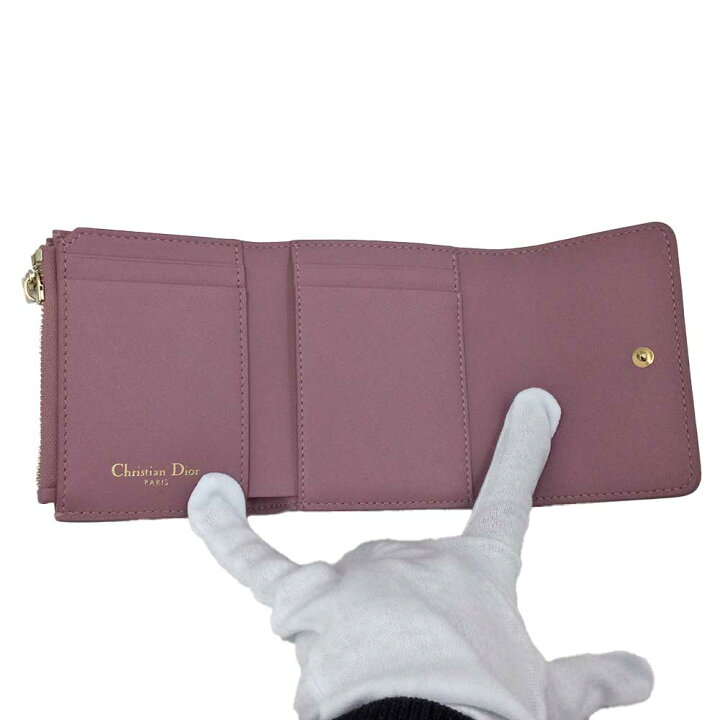 楽天市場】K DIOR 3つ折財布 ピンク 女性 S20570BAE 箱 布袋 送料込 