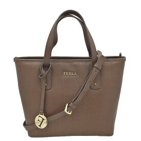 K　FURLA　2WAYハンドバッグ　ブラウン　レザー　ショルダーストラップ　布袋　送料込　ショルダーバッグ　ハンドバッグ　女性　レディース　お買い得　特別価格　シンプル　普段使い　中古　質屋かんてい局　鹿沼店　31009199310-1k