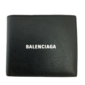 T【BALENCIAGA】 二つ折り財布　スリム財布　594135　革　ブラック　札入れ　カード入れ　小銭入れ　メンズ　レディース　ユニセックス【バレンシアガ】【大特価価格】【かんてい局宇都宮戸祭店】31019089317-3tn