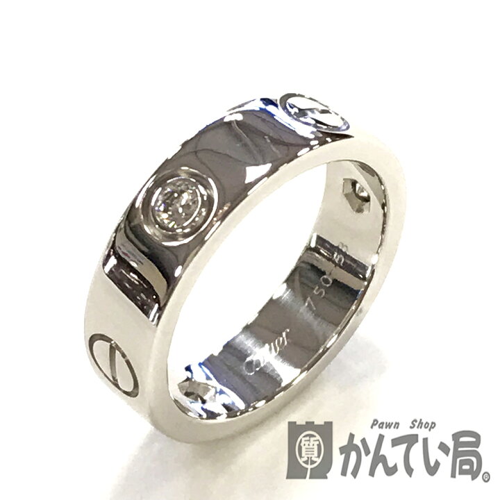 楽天市場】U【中古】Cartier【カルティエ】ラブリング3Pダイヤ 750 