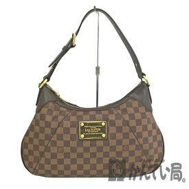 T【LOUIS VUITTON】テムズGM　N48181　ダミエ　エベヌ　ブラウン　ワンショルダーバッグ　肩掛けバッグ　普段使い　フォーマル　ビジネス　女性　レディース　中古【ルイ ヴィトン】【質屋かんてい局宇都宮戸祭店】31004279317-64t-ht