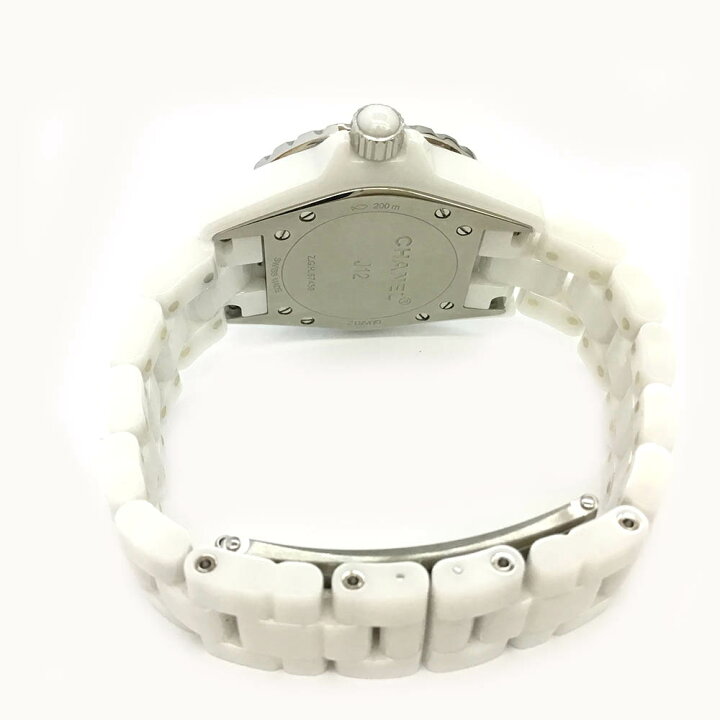 楽天市場】T【CHANEL】J12 H0968 セラミック ステンレス 白文字盤  